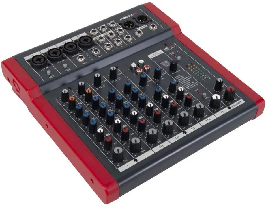 Mixer Proel MQ10FX (Black/Red)