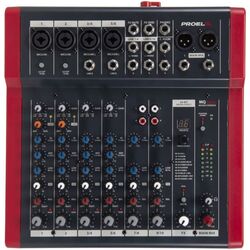 Микшер Proel MQ10FX (Black/Red)
