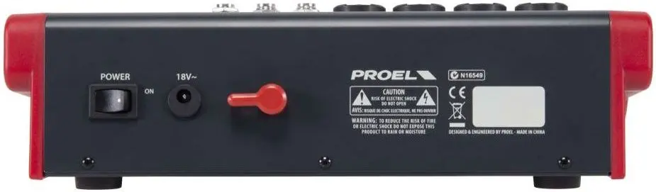 Mixer Proel MQ10FX (Black/Red)