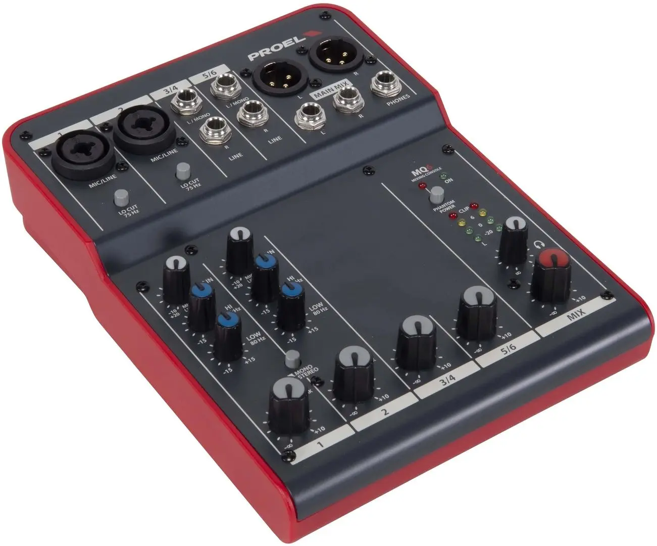 Микшер Proel MQ6 (Black/Red)
