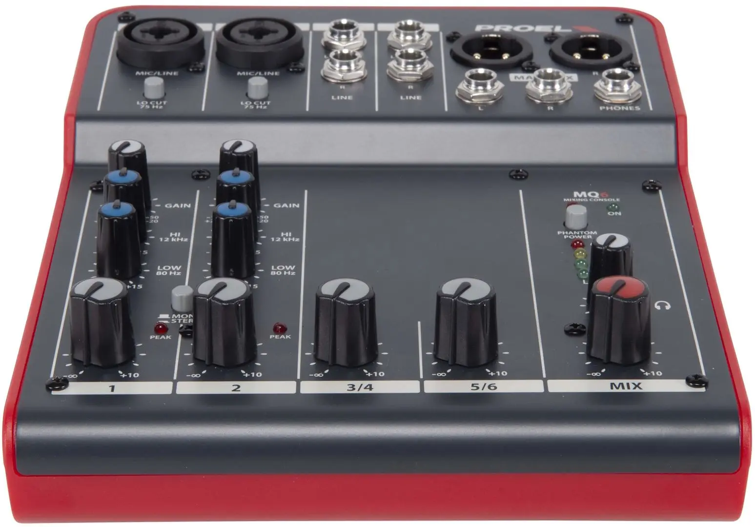 Микшер Proel MQ6 (Black/Red)