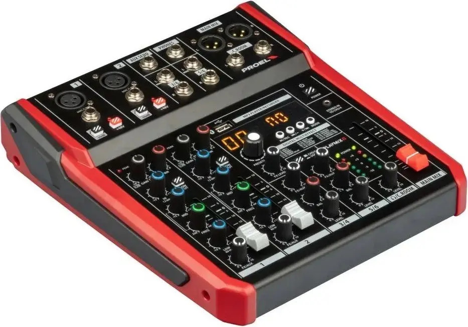 Consola de mixaj Proel Playmix6 (Black/Red)