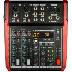 Consola de mixaj Proel Playmix6 (Black/Red)