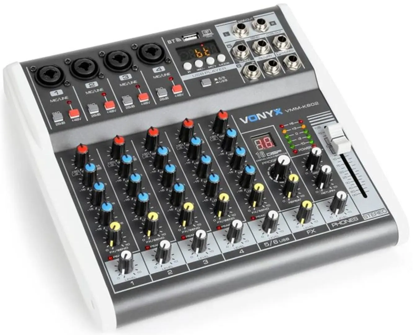 Mixer Vonyx VMM-K602 (Black/White)
