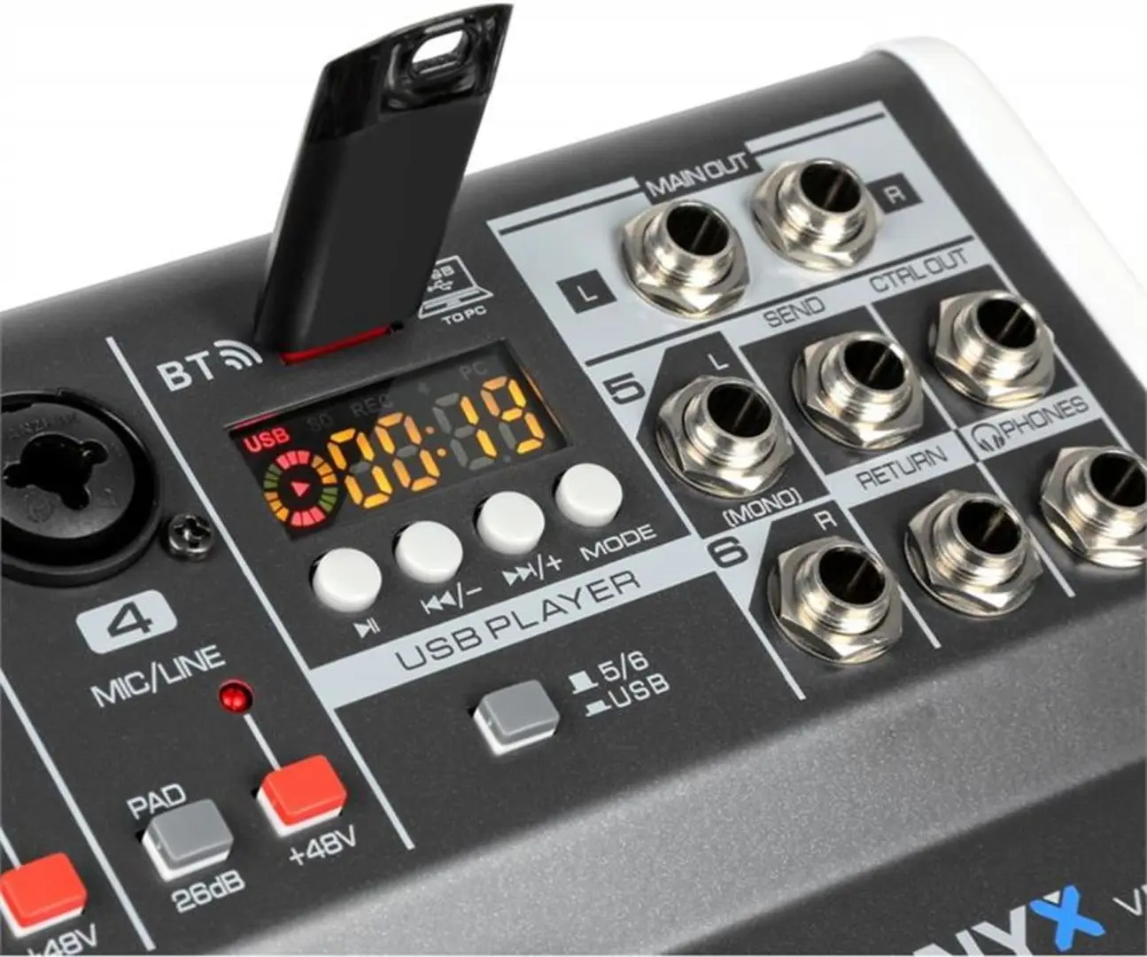 Mixer Vonyx VMM-K602 (Black/White)