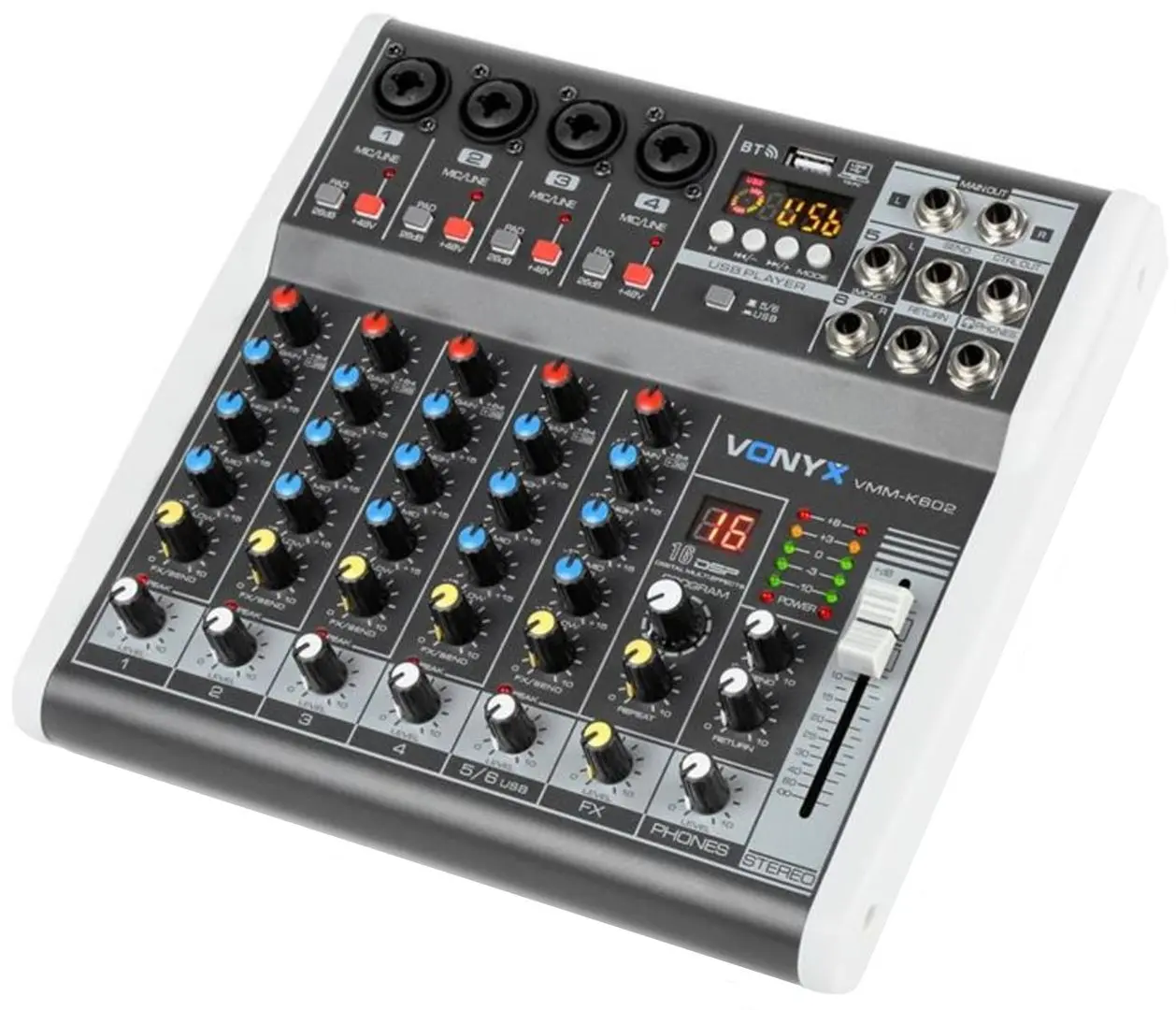 Mixer Vonyx VMM-K602 (Black/White)