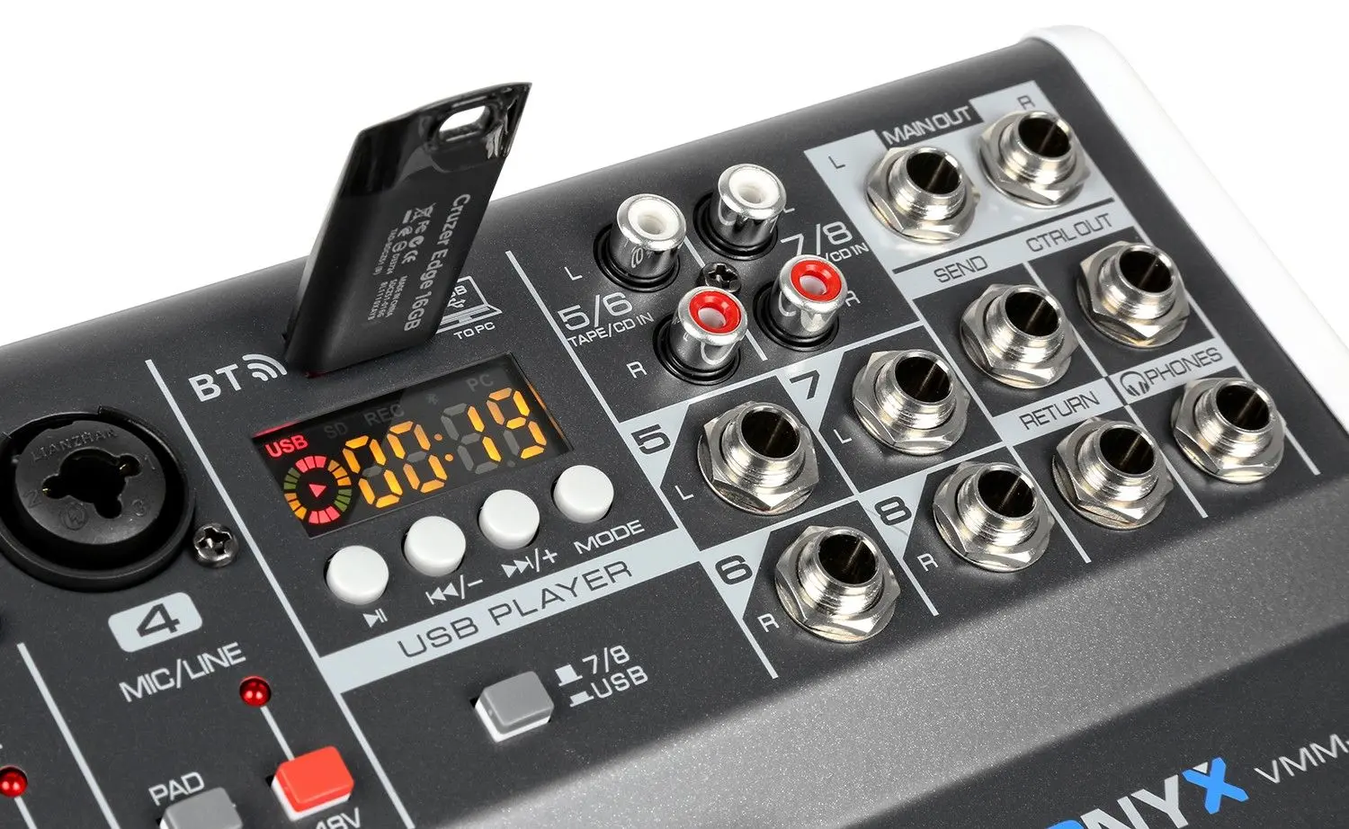 Микшер Vonyx VMM-K802 (Black/White)