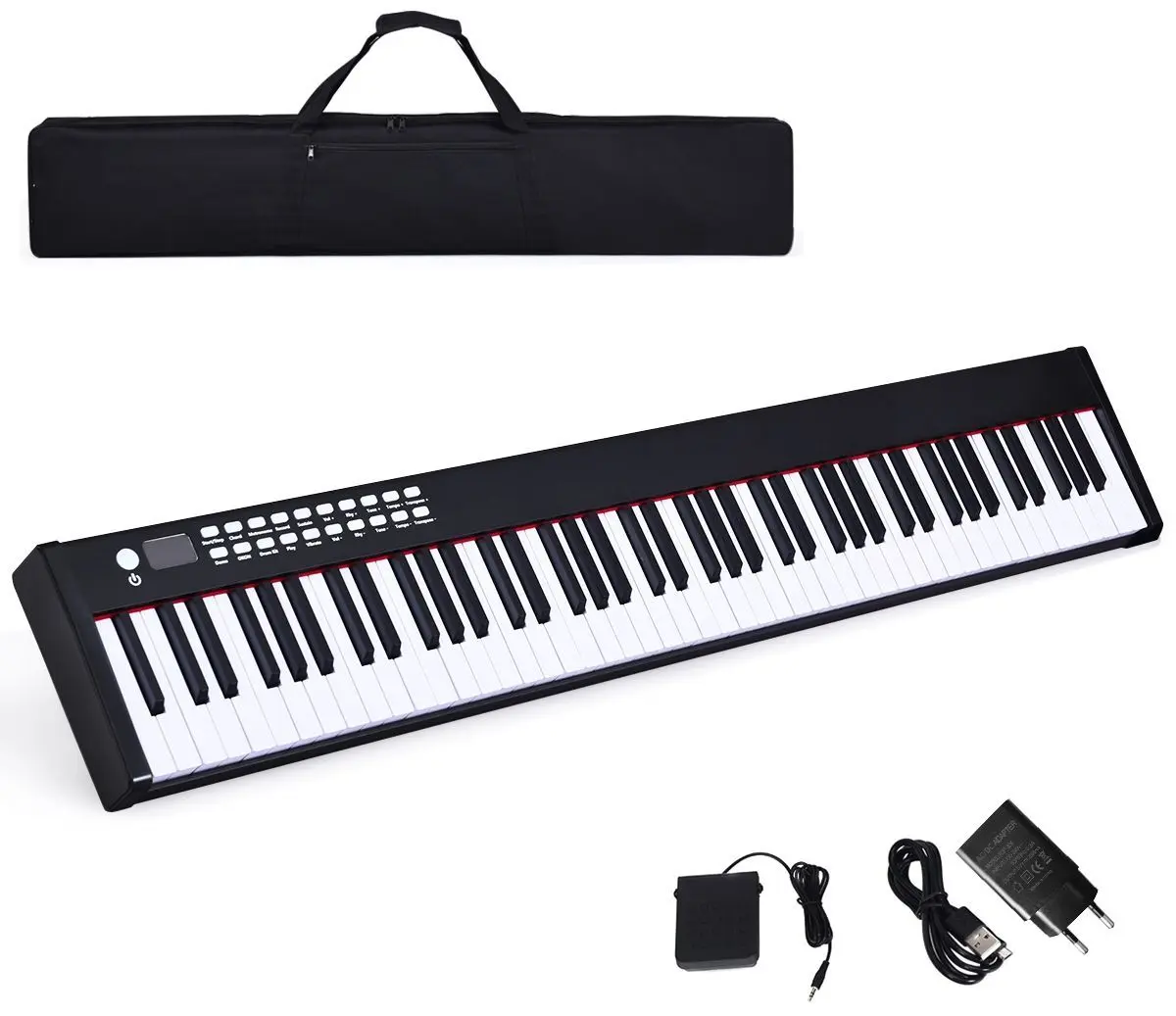 Pian digital Costway MU10099DE-DK (Black)