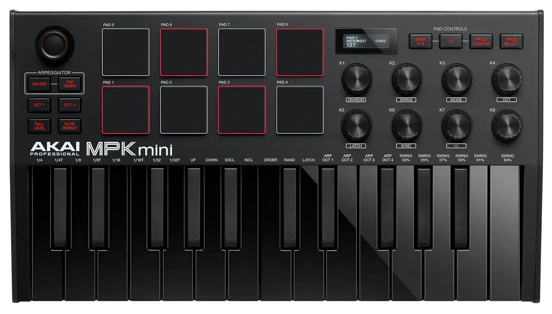 MIDI-claviatura Akai MPK Mini MK3 (Black)