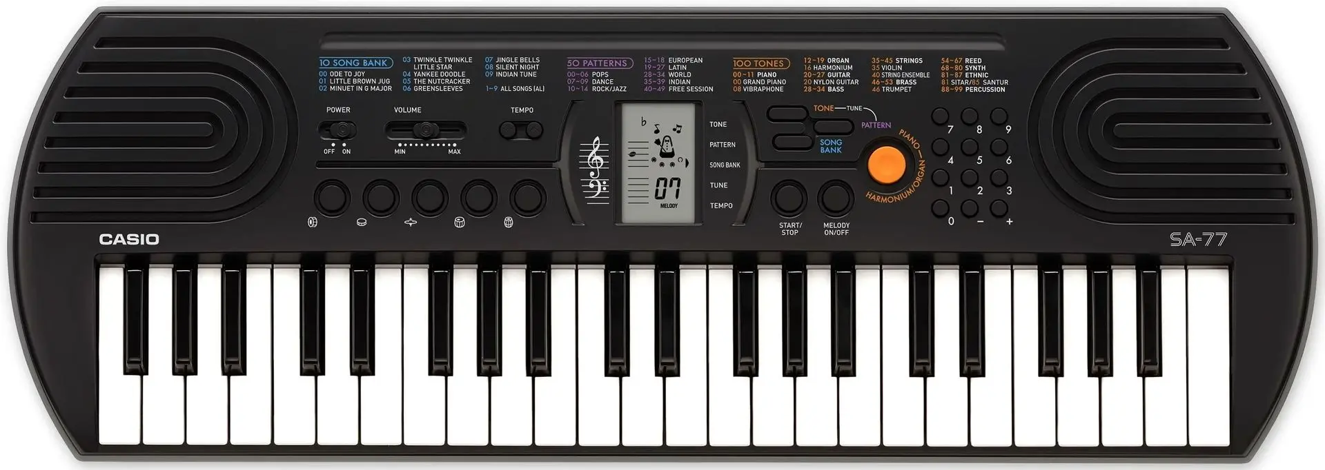 Sintetizator mini Casio Mini SA-77 (Black/Grey)
