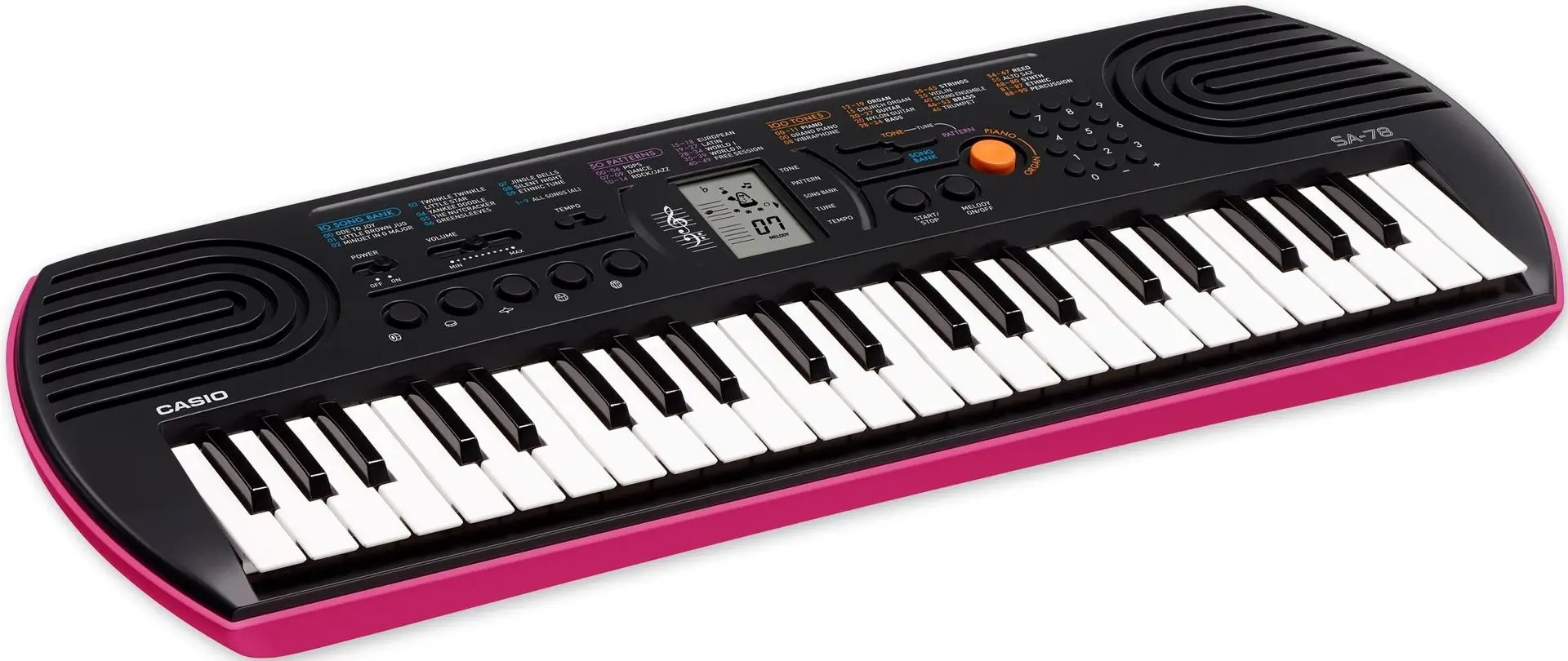 Sintetizator mini Casio Mini SA-78 (Black/Pink)