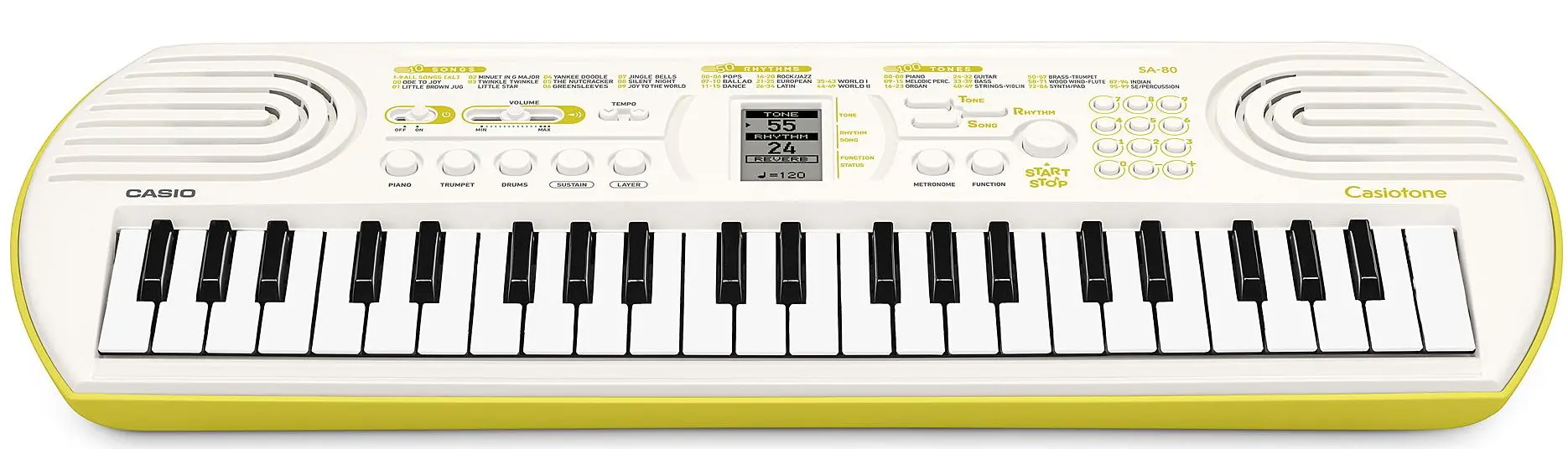 Sintezator Casio SA-80 Mini (White/Yellow)