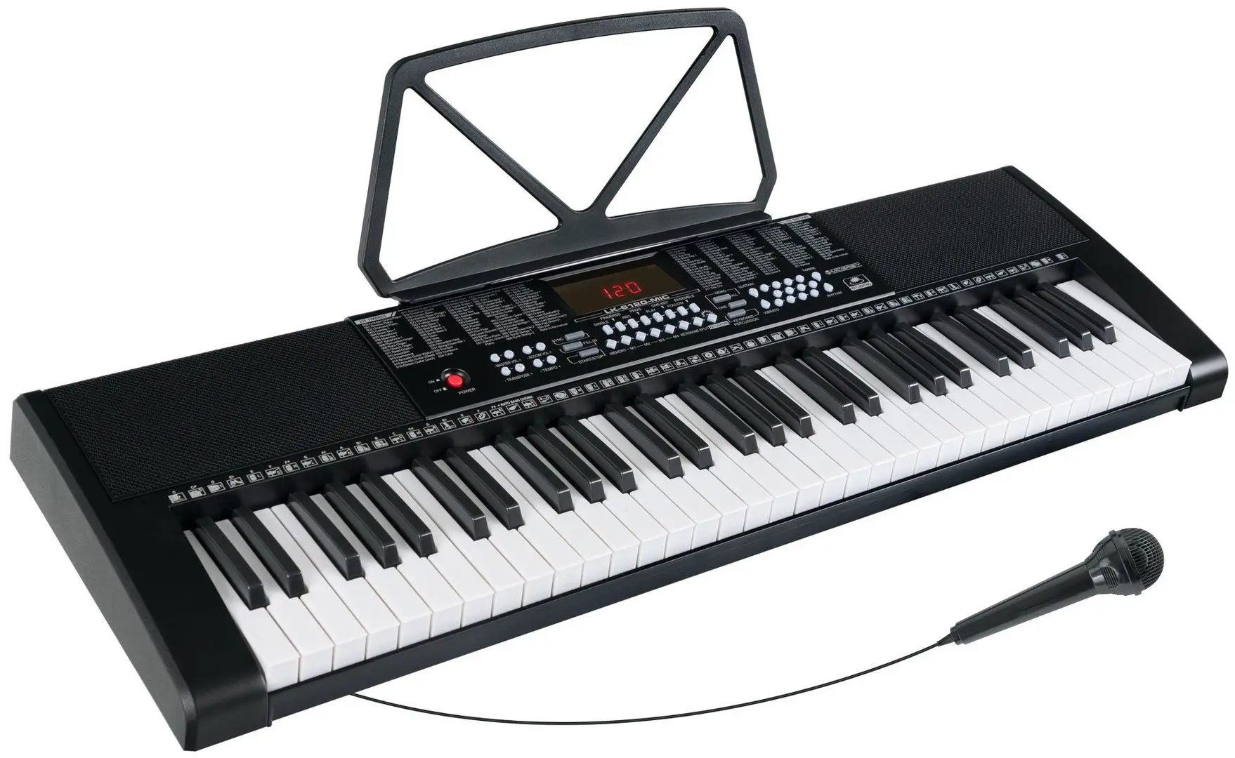 Set sintetizator cu microfon McGrey LK-6120 (Black)