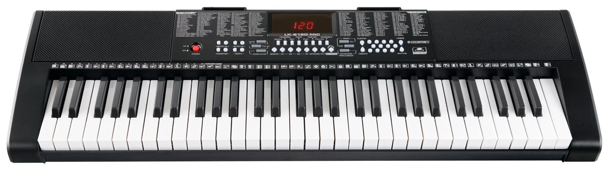 Set sintetizator cu microfon McGrey LK-6120 (Black)