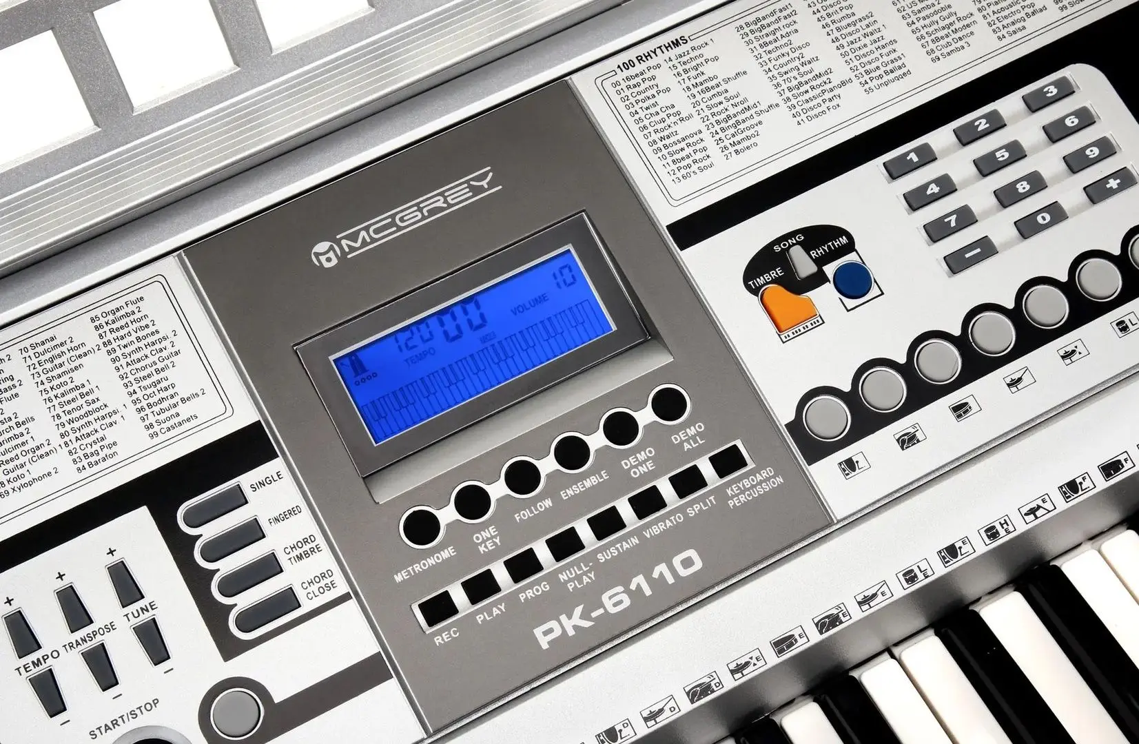 Sintezator McGrey PK-6110USB (Grey/Black)