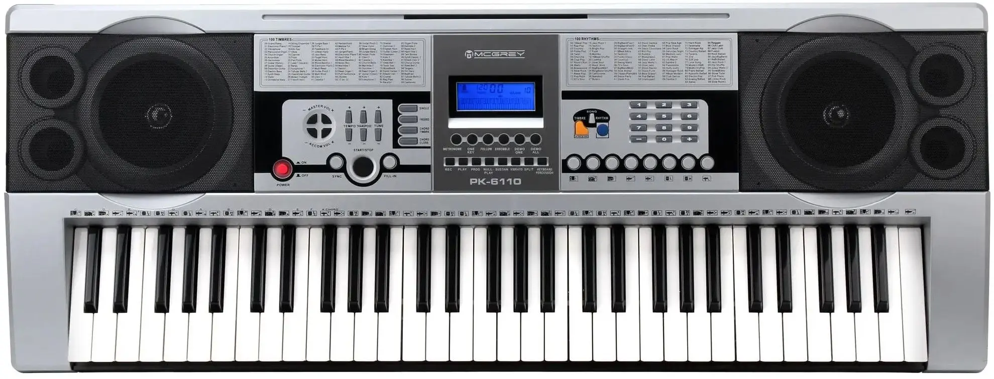 Sintezator McGrey PK-6110USB (Grey/Black)