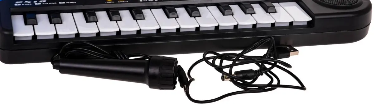 Sintetizator cu microfon pentru copii Ramiz MQ-2518 (Black) - 3