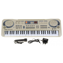 Sintetizator cu microfon pentru copii Ramiz MQ-811USB (Beige) Thumb
