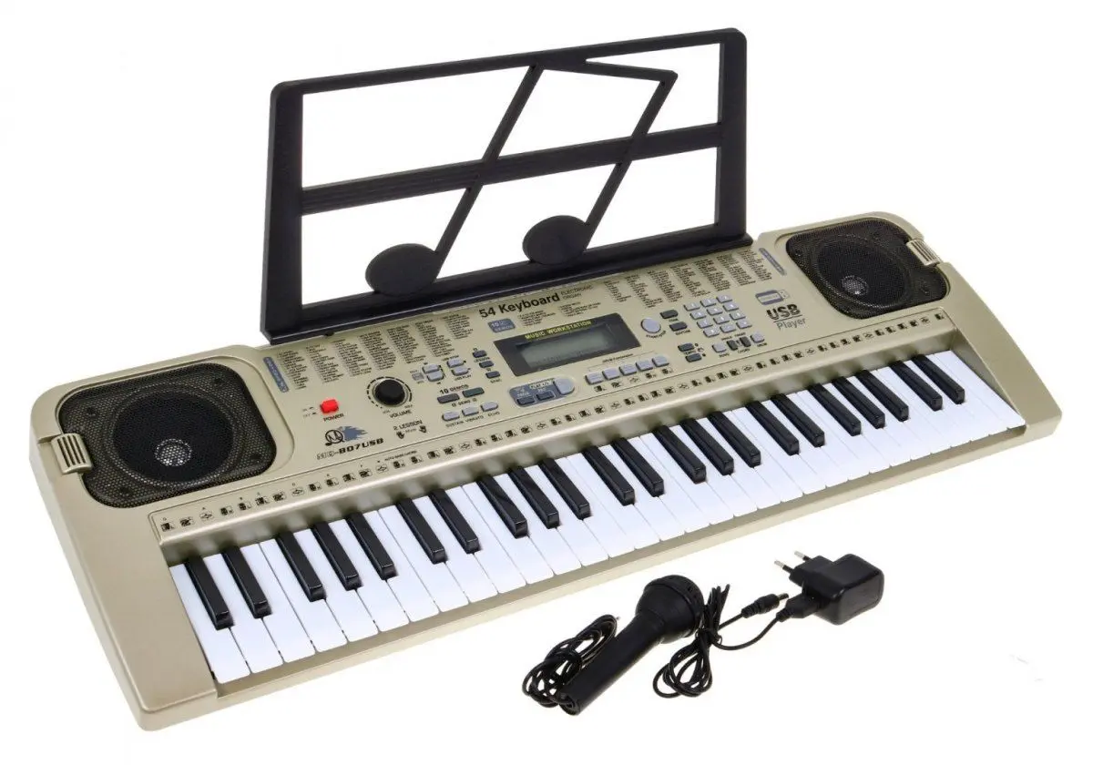 Детский синтезатор Ramiz MQ-807USB (Beige)
