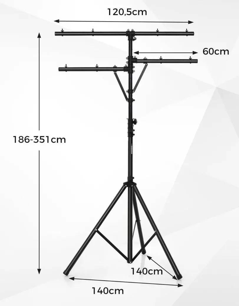 Стойка для осветительных приборов Costway TL35700 (Black) - 2