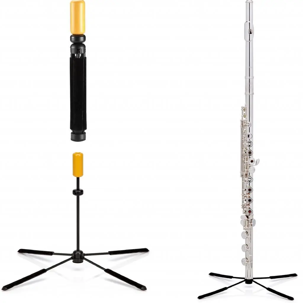 Stativ pentru flaut Hercules DS461B (Black/Yellow)