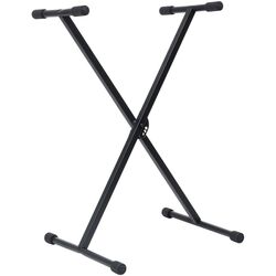 Set suport + taburet pentru instrumnte cu clape VidaXL 70095 (Black) Thumb