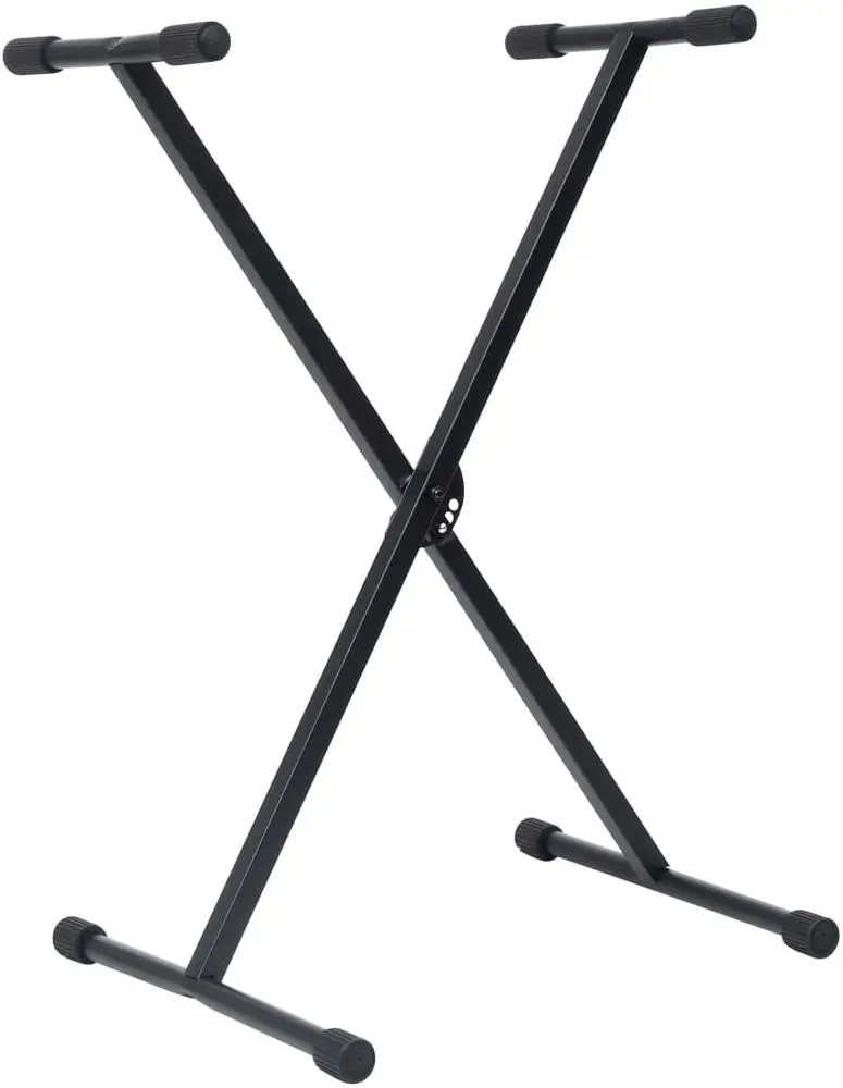 Set suport + taburet pentru instrumnte cu clape VidaXL 70095 (Black)