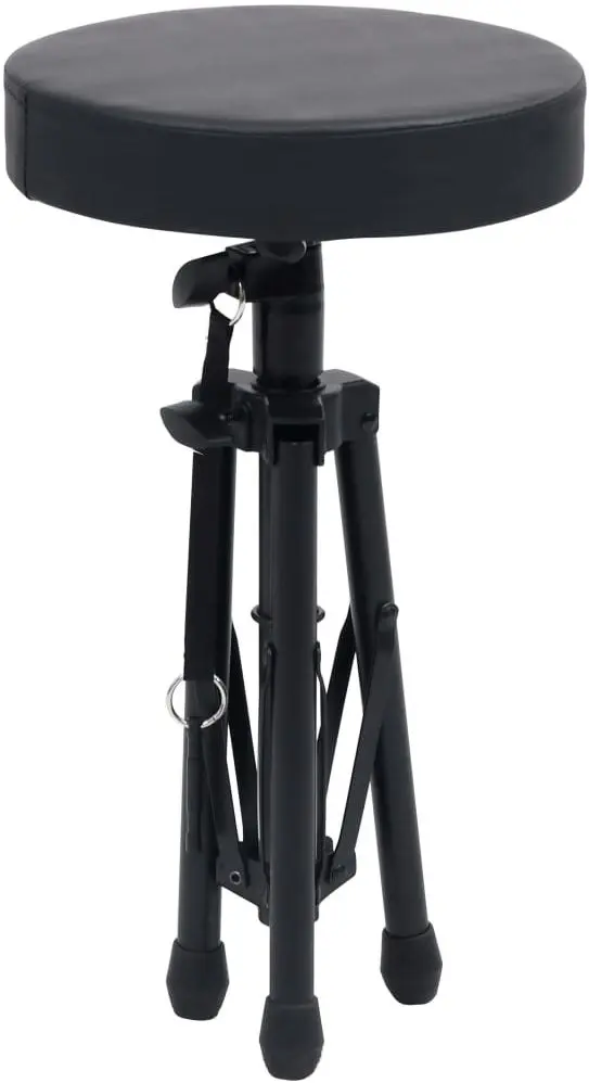 Set suport + taburet pentru instrumnte cu clape VidaXL 70095 (Black)