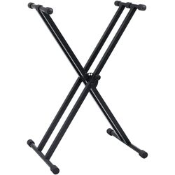 Set suport + taburet pentru instrumente cu clape VidaXL 70096 (Black) Thumb