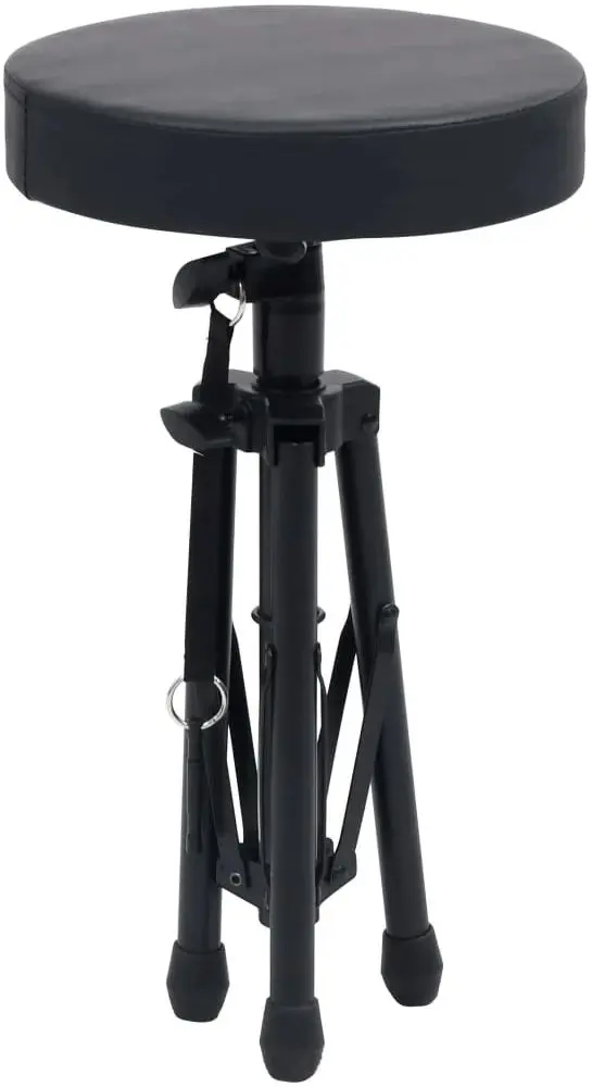 Set suport + taburet pentru instrumente cu clape VidaXL 70096 (Black)