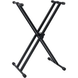 Set suport + taburet pentru instrumente cu clape VidaXL 70097 (Black) Thumb