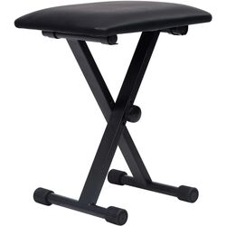 Set suport + taburet pentru instrumente cu clape VidaXL 70097 (Black) Thumb