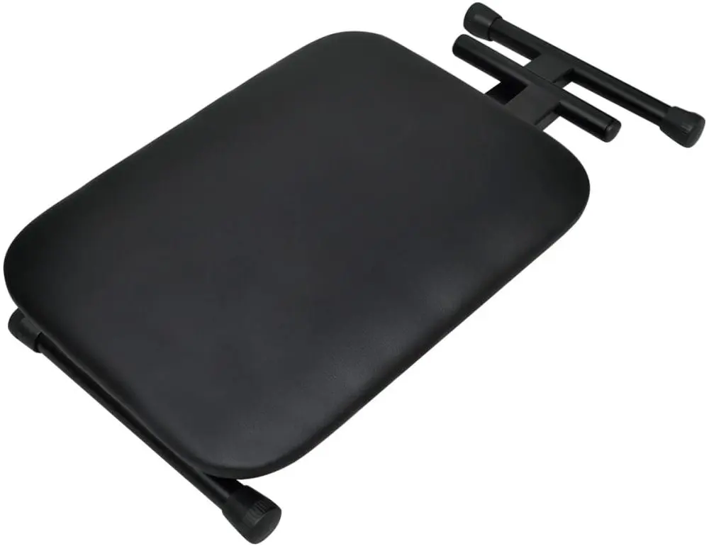 Set suport + taburet pentru instrumente cu clape VidaXL 70097 (Black)