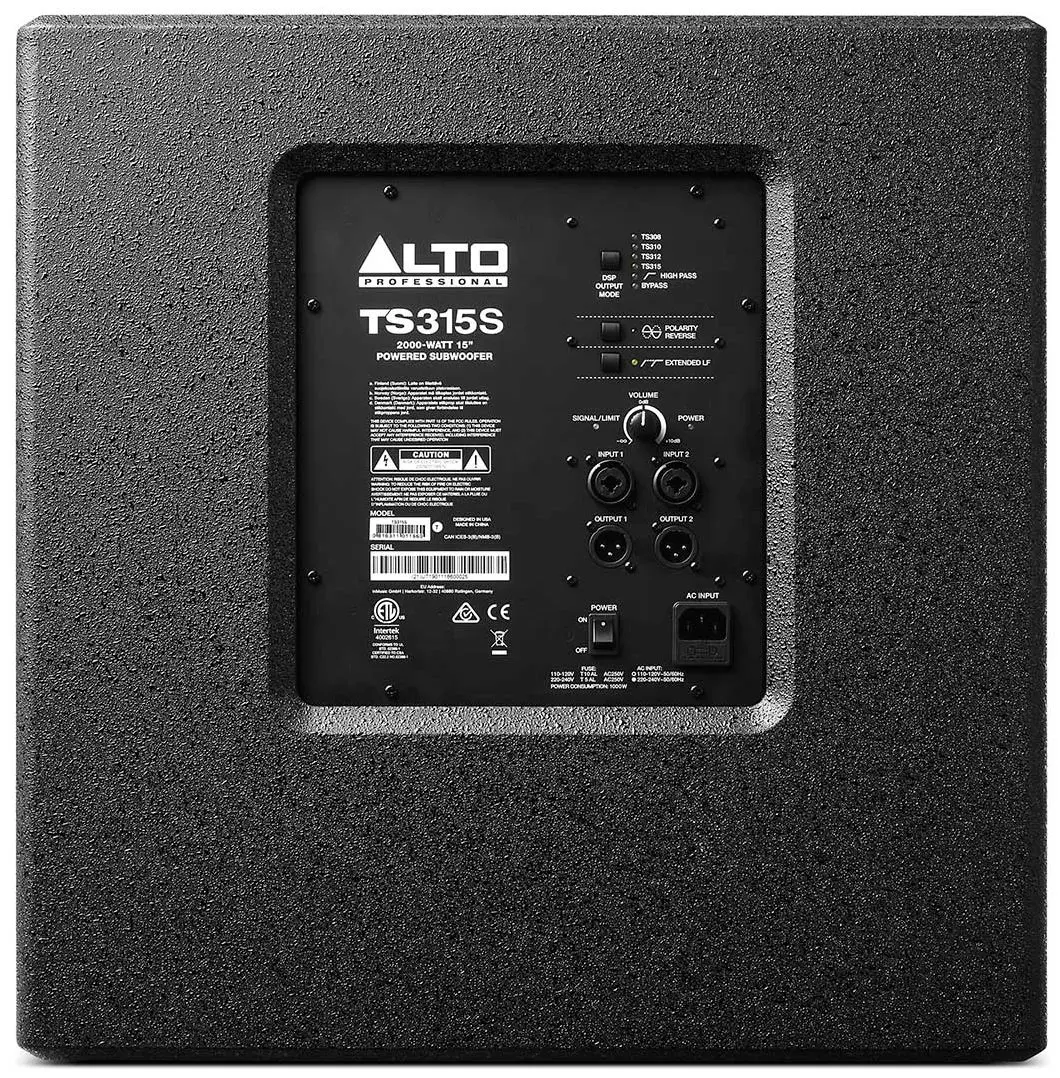 Subwoofer Alto TS315S (Black) - 3