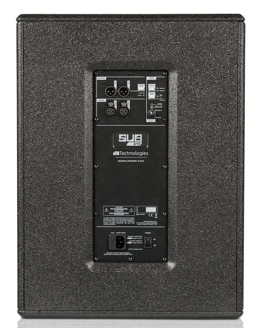 Subwoofer dBTechnologies SUB 615 (Black) - 5