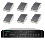 Set amplificator + sistem acustic DSPPA MP260U + DSP106II (Black/White)