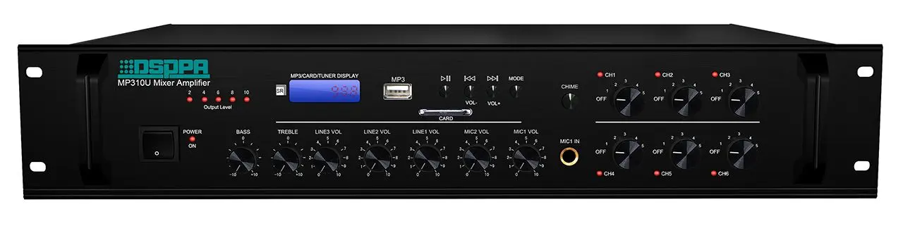 Set amplificator si receiver cu boxe DSPPA MP310U+DSP5020+Bond3 (Black/White) - 5