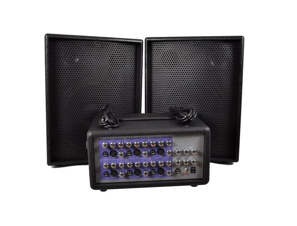 Set sistem acustic + mixer Flame FC-600 (Black)