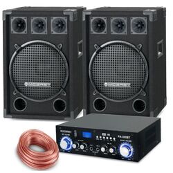 Sistem acustic McGrey DJ Karaoke Set Mixer +  PowerDJ-2000 1200W (Black)