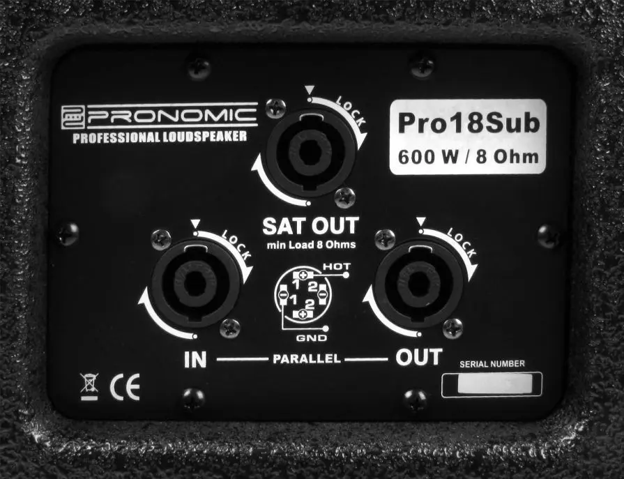 Subwoofer Pronomic Pro18Sub (Black)