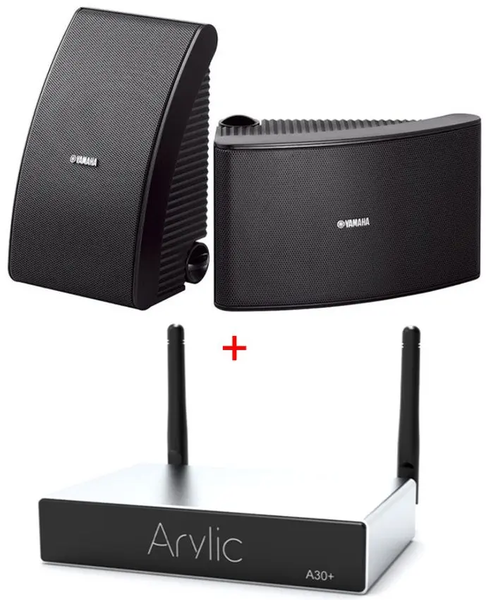 Set sistem acustic + streamer Yamaha NS-AW592 + Arylic A30+ (Black/Silver)