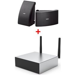 Set sistem acustic + streamer Yamaha NS-AW592 + Arylic A50+ (Black/Silver)