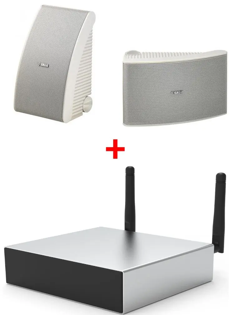 Set sistem acustic + streamer Yamaha NS-AW592 + Arylic A50+ (Black/White)