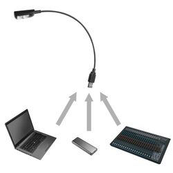 Cablu Adam Hall SLED 1 USB Pro LED Light (Black) Thumb