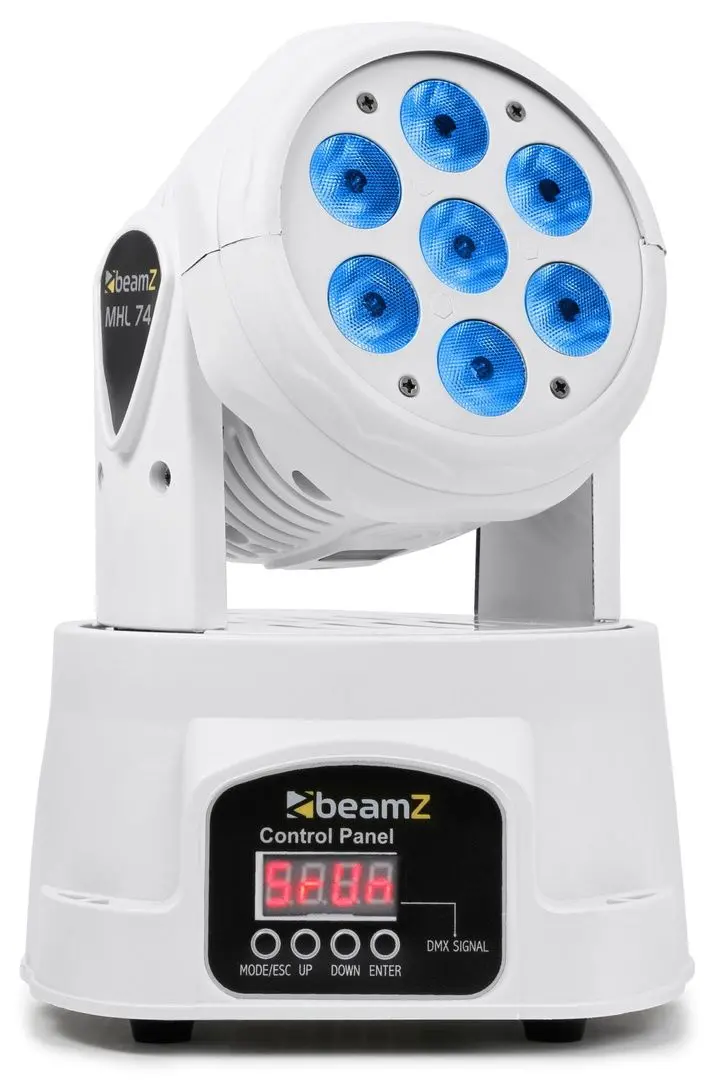 Moving Head Beamz MHL-74 (White)