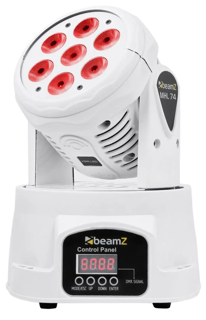 Moving Head Beamz MHL-74 (White)