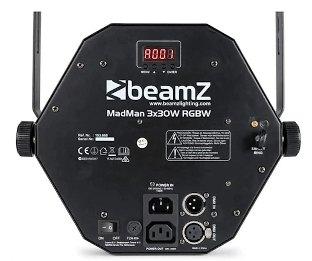 Efect de lumina Beamz Madman (Black)