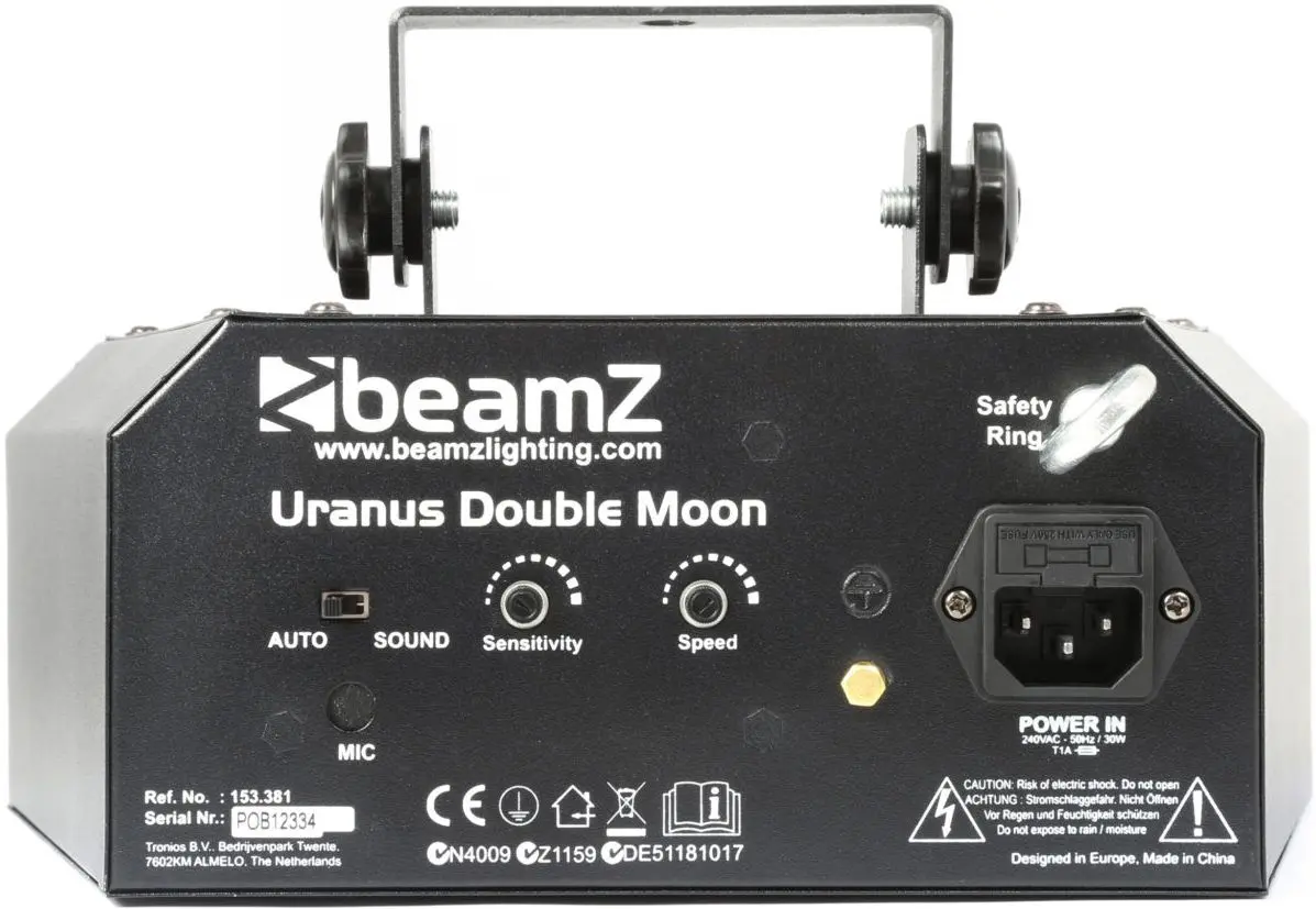 Efect de lumina Beamz Uranus Double Moon 153.381 (Gray)