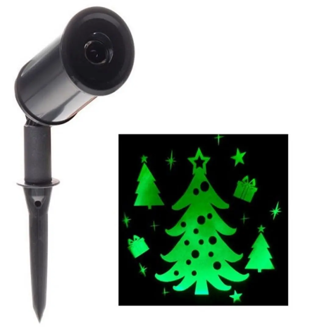 Proector Christmas Brad verde (Black)