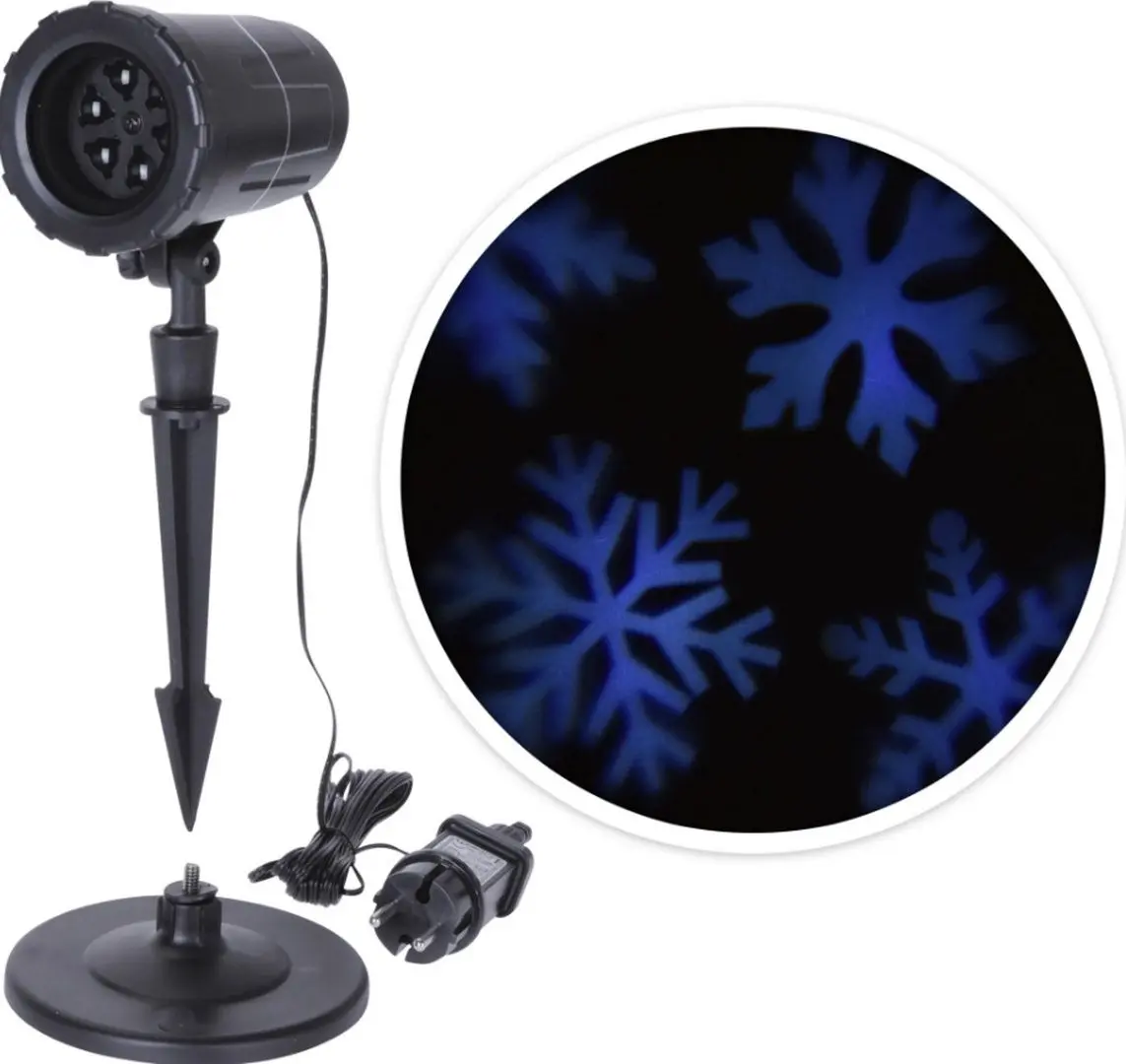 Proector Christmas Fulg de nea (Black)